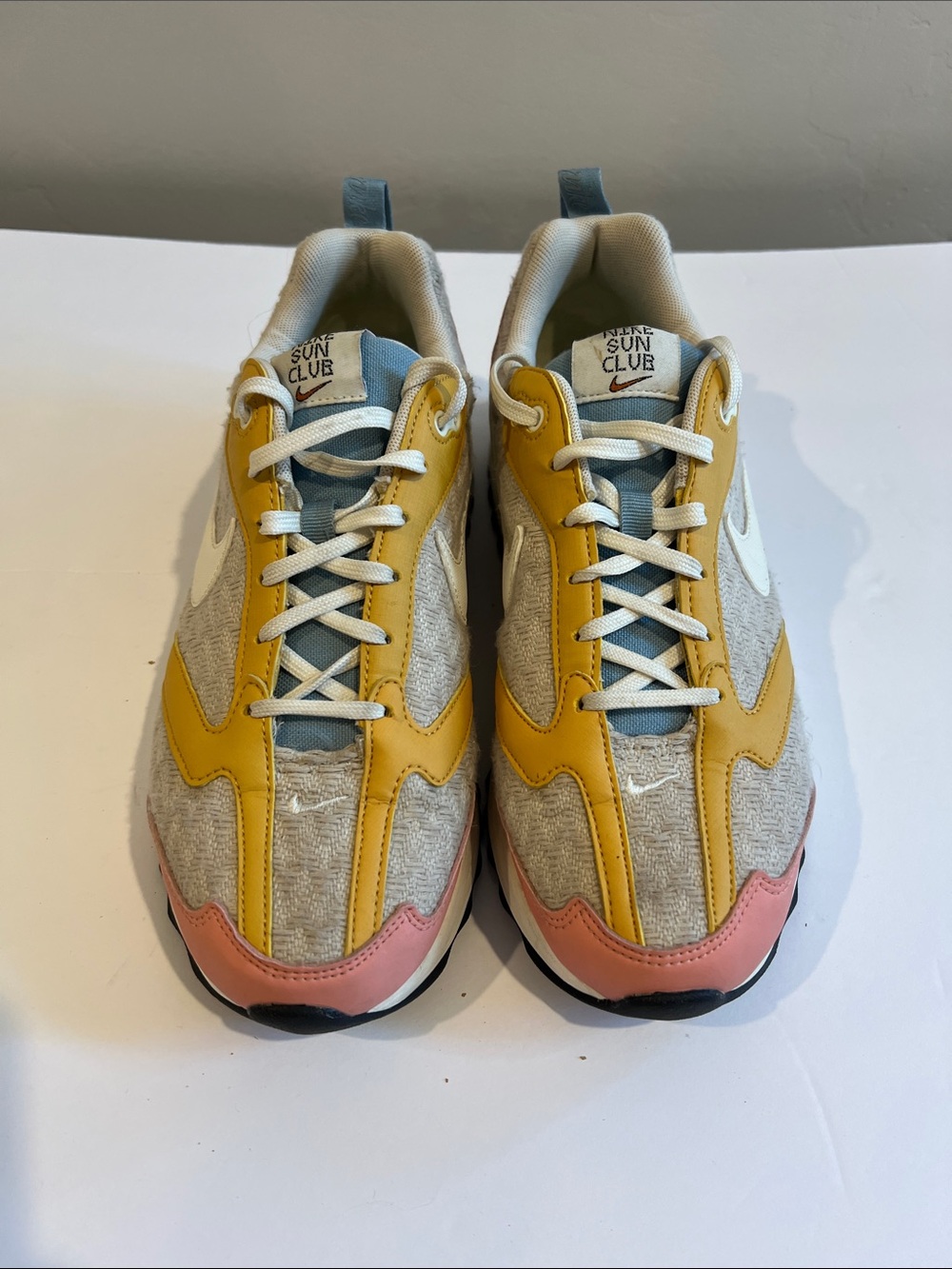Nike Sun Club Yellow, Light Blue & Pink Colorblock Sneakers